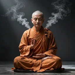 symmetrical zen monk. Steam from ears!!!