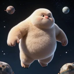 photo big chungus floating in space