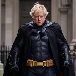 Boris Johnson as Batman, move still