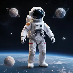 a human made out of space