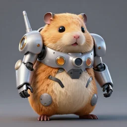 a giant anthropomorphic hamster shaped mecha, moebius,