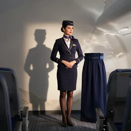 photo of a flight attendant