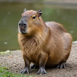beautiful photograph of a capybara