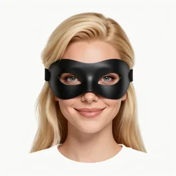 character concept portrait, symmetrical head - on centralized, dinah drake smirking, ( ( mask ) ), blond, black and purple costume. detailed, high quality, dynamic lighting, fantasy. artwork by artgerm, wlop, alex ross, greg rutknowski, alphonse mucha