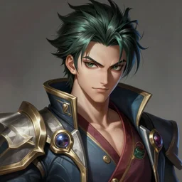 a highly detailed illustration of beautiful girl cosplaying jotaro kujo, hyperdetailed perfect face, dramatic pose, intricate, elegant, highly detailed, centered, digital painting, artstation, concept art, smooth, sharp focus, league of legends concept art, wlop.