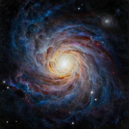 cosmic artwork, the cosmos, an abstract painting by leonardo da vinci