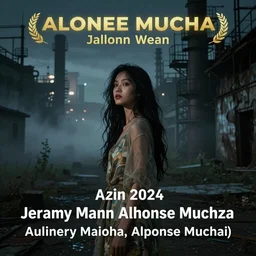 a beautiful young asian woman in hazy abandoned industrial city at night, dark moody lighting, by jeremy mann and alphonse mucha, dramatic lighting, ethereal, stunning, breathtaking, awe - inspiring award - winning, 8 k