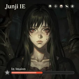 First-person horror game, PC game with UI, by Junji Ito