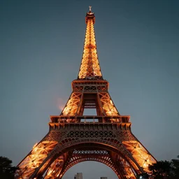 effiel tower on fire
