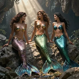 mermaids in bikini