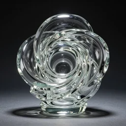 beautiful glass sculpture, high detail