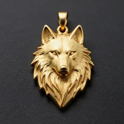 golden wolf amulet