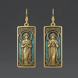 artnouveau earrings