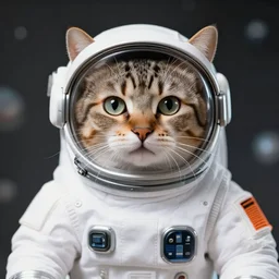 a cat in a space suit