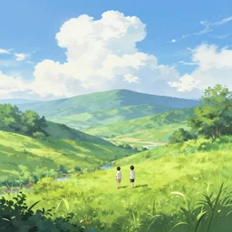 beautiful dreamy lanscape, extremely detailed, sharp focus, wide view, full body shot, smooth, digital illustration, by, james jean, by rossdraws, frank franzzeta, sakimichan, jeremy lipking