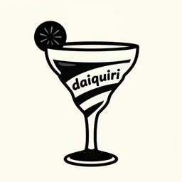 daiquiri glass shaped like a tornado! logo for daiquiri! superflat, simple, anime, 8 0 s, style of patrick nagel, art deco, art nouveau, sharp, detailed, clean lines, 8 k