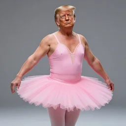 donald trump in a pink tutu