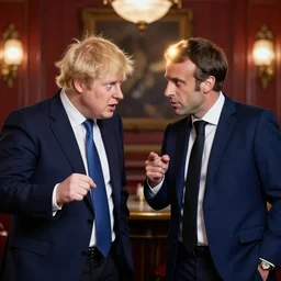 boris johnson bar room brawl with macron