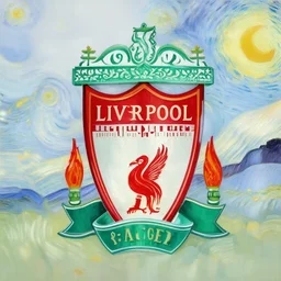 salah liverpool by van gogh