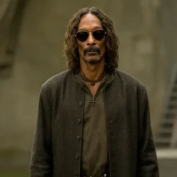 Film still of Snoop Dog as Frodo in the movie Lord of the Rings