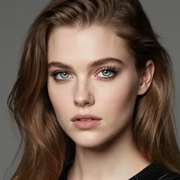 portrait photo of a gorgeous young erin heatherton with intricate detailed dragon eyes in the style of stefan kostic realistic sharp