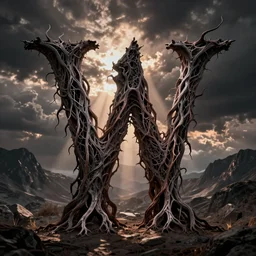 black metal band font, unreadable, looks like varicose veins, symmetrical