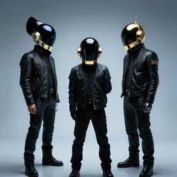 Daft Punk pondering their orbs