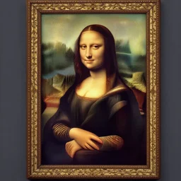mona lisa da vinci, by van gogh