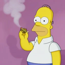 homer simpson smoking weed, pixar