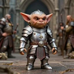 zoomed portrait of tin toy kobold paladin wearing armour in medieval london, nicoletta ceccoli, mark ryden, lostfish, hyung tae, frank frazetta, depth of field, detailed and intricate gothic environment, 8 k resolution, hyperrealistic, octane render
