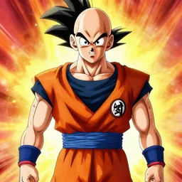 Olaf Scholz as villain, in the style of Dragonball Z