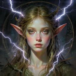 character concept portrait, head-on centralized, elf dryad. Detailed, high quality, dynamic lightning, fantasy. Artwork by artgerm, WLOP, alex ross, greg rutknowski, Alphonse Mucha