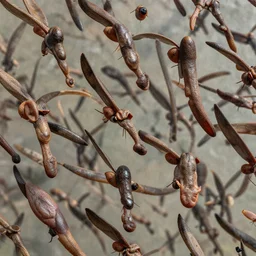 overdetailed picture of a flock of flying male genitalia