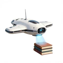 realistic alien spacecraft beaming up books with tractor beam on white background, art by james o barr and albrecht durer, woodblock print, engraved, black and white, vector, vector art