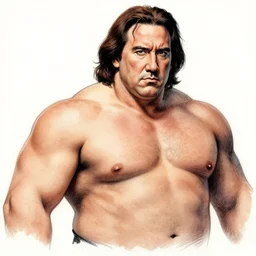 nic cage as drawn by junior ito, buff, mangw portrait, highly detailed,