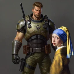full character scout half - life 2 team fortress 2 the orange box collection the scout class video game character art portrait not the girl with the pearl earring in the style of valve software the scout half - life 2 the orange box team fortress 2 the scout class character design art, painting by gaston bussiere, katsuya terada, nc wyeth, greg rutkowski, craig mullins, vermeer, frank frazetta, mucha, tom of finland, trending on artstation