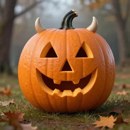 halloween pumpkin cow, surreal, 8 k