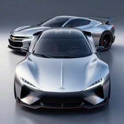 a sports car concept design based on nissan and chevy sports cars, concept car, car design, trending on pintrest, photoreal, symmetry, by khyzyl saleem