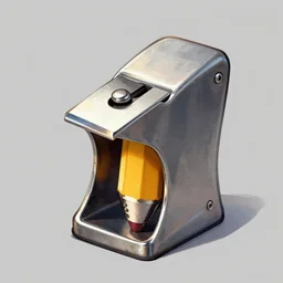 caricature of a anthropomorphic pencil sharpener, trending on artstation,