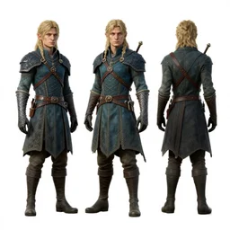3 d character model of an elden ring character, white background