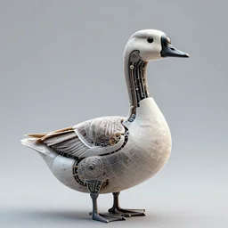 cybernetic goose, intricate, high detail