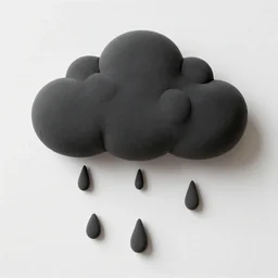 realistic photo of a scientific model of black rainy cloud made of white clay, mounted to a wooden branch stick, front view 1 9 9 0, life magazine reportage photo, metropolitan museum photo