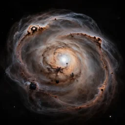 a planet encased by an elemental nebula