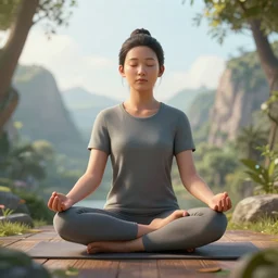 beautiful view for meditation, masterpiece. rendered in blender, ultra realistic, smooth shading, ultra detailed, high resolution, cinematic, unreal 6,, fine details, studio lighting, subtle shadows, in style of zeen chin, photorealism, hyper realism, octane render, hyper detailed, canon eos r 3, f / 1. 4, iso 2 0 0, 1 / 1 6 0 s, medium shot, 8 k, raw, unedited, in - frame,