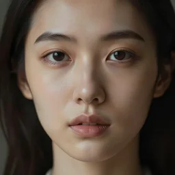 closeup face portrait of misa amene. by konstantin razumov,