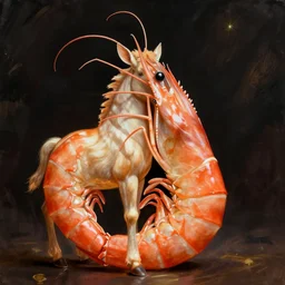 a centaur except the man part is a jumbo shrimp