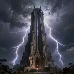 giant medieval tower concept art, very very very very tall, dramatic lightning, trending on deviantart, movie still, award wining photograph
