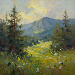 nature oil painting, desktop wallpaper, trending  on deviantart, artstation