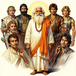 full body portrait of Sadhguru, WLOP, Rossdraws, frank frazetta, Andrei Riabovitchev, Marc Simonetti, tranding on artstation