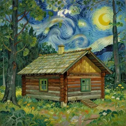 [ a log cabin in the forest ] [ van gogh ] [ gertrude abercrombie ]